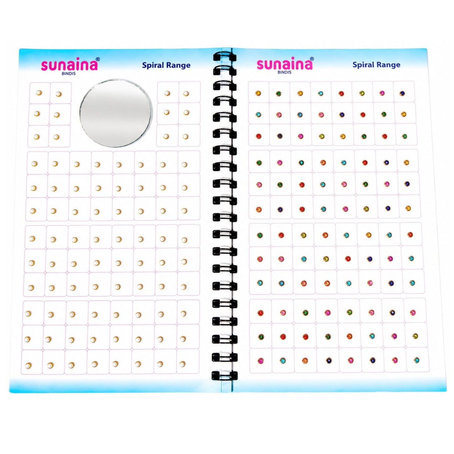 Sunaina Premium Multicolor Pearl /Stone Bindi Book for Women & Girls | Golden, Silver Multicolor Designer Bindis