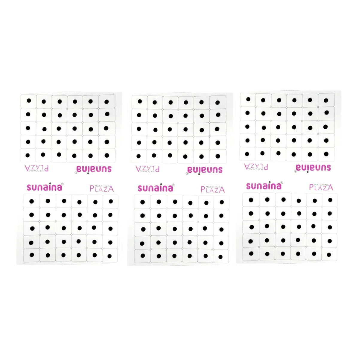 Matching Plaza Black Round Bindi for Women