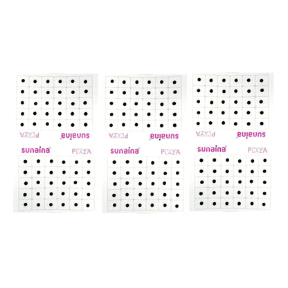 Matching Plaza Black Round Bindi for Women