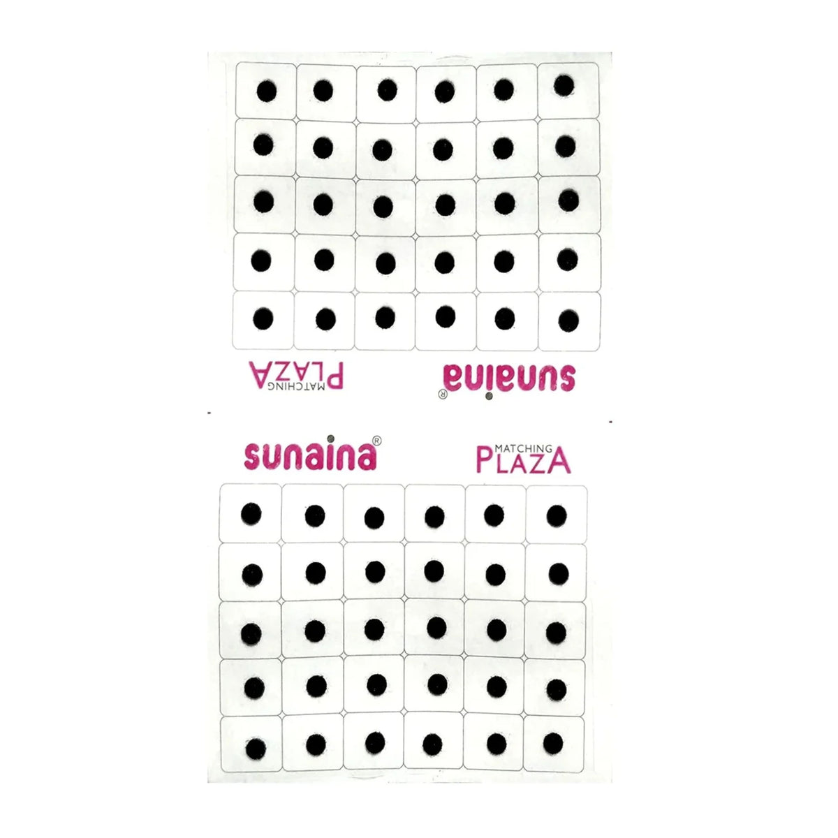 Matching Plaza Black Round Bindi for Women