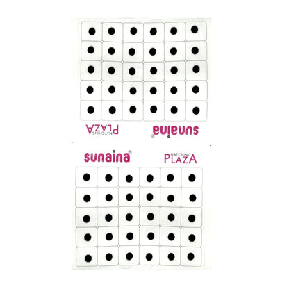 Matching Plaza Black Round Bindi for Women