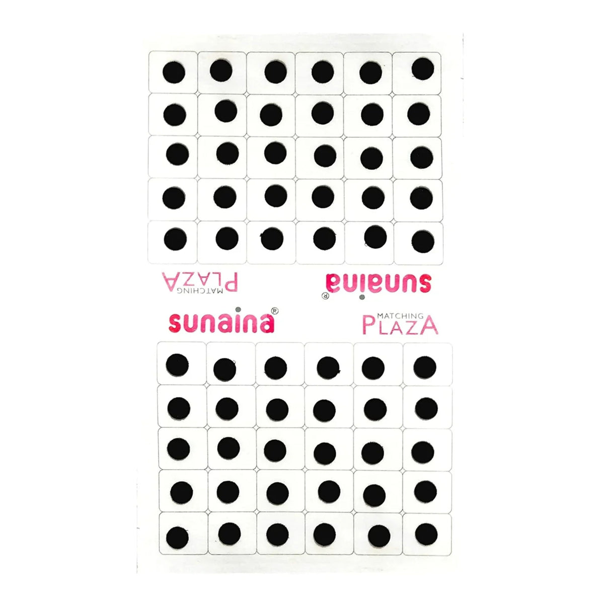 Matching Plaza Black Round Bindi for Women