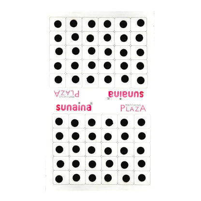 Matching Plaza Black Round Bindi for Women