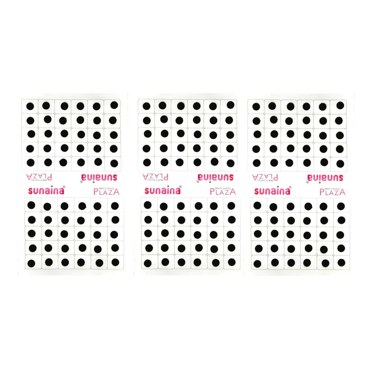 Matching Plaza Black Round Bindi for Women