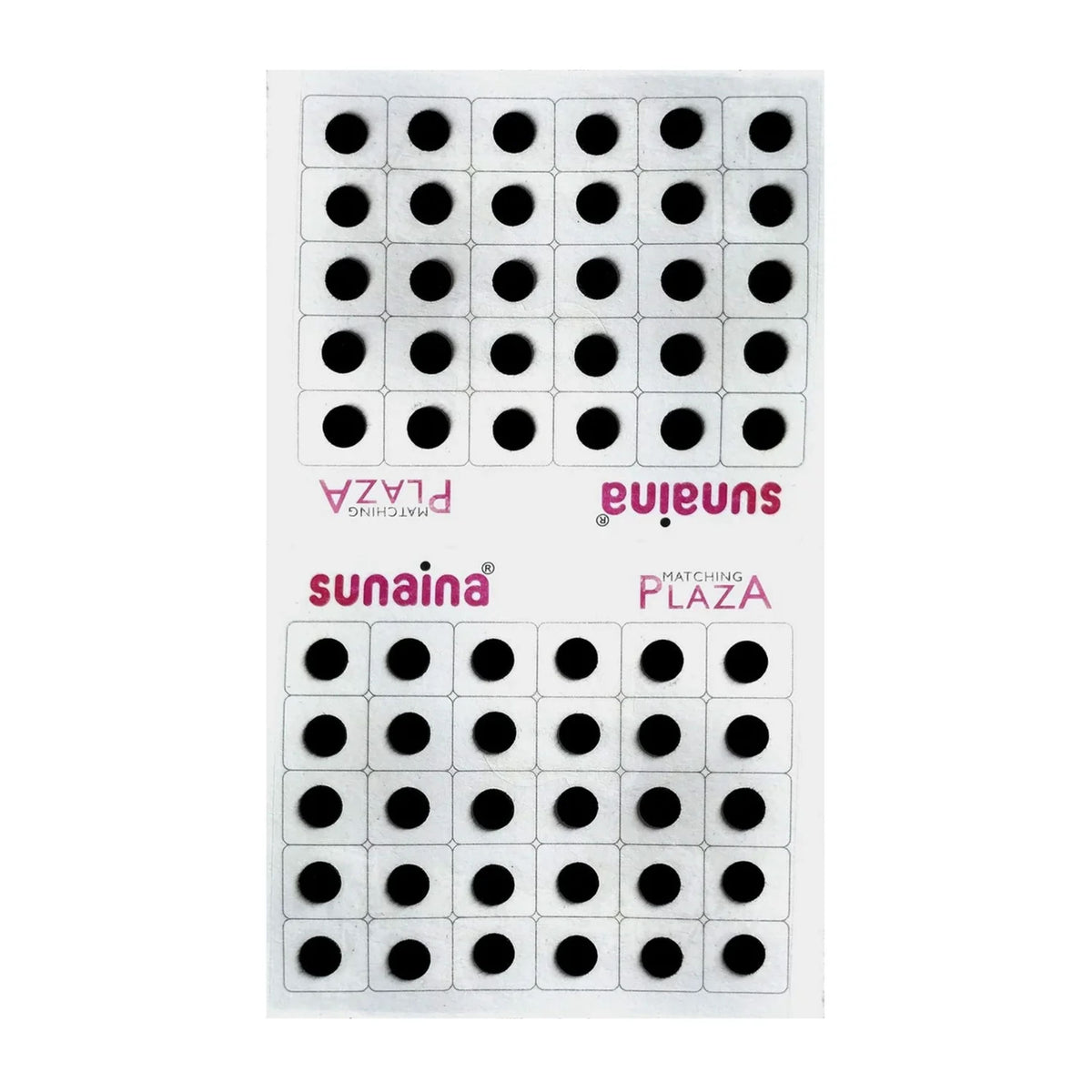 Matching Plaza Black Round Bindi for Women