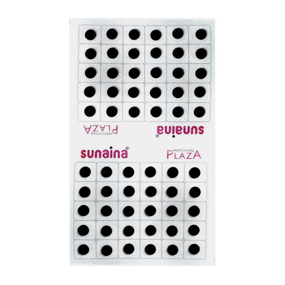 Matching Plaza Black Round Bindi for Women