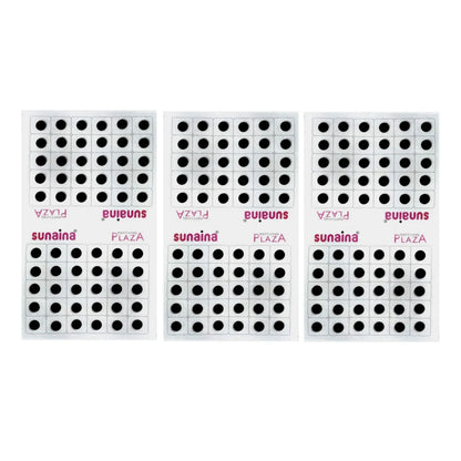 Matching Plaza Black Round Bindi for Women