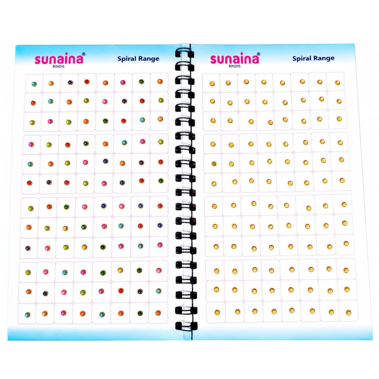 Sunaina Premium Multicolor Pearl /Stone Bindi Book for Women & Girls | Golden, Silver Multicolor Designer Bindis