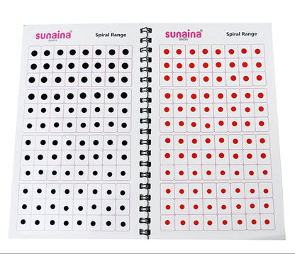Sunaina Spiral Plain Mini Size Multicolor Bindi bindi Book