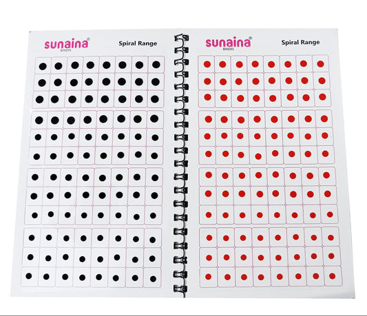Sunaina Spiral Plain Mini Size Multicolor Bindi bindi Book