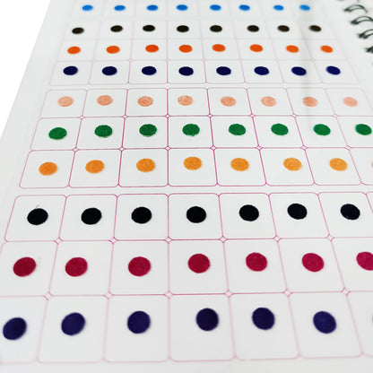 Sunaina Spiral Plain Mini Size Multicolor Bindi bindi Book