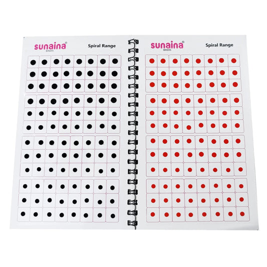 Sunaina Spiral Plain Mini Size Multicolor Bindi bindi Book