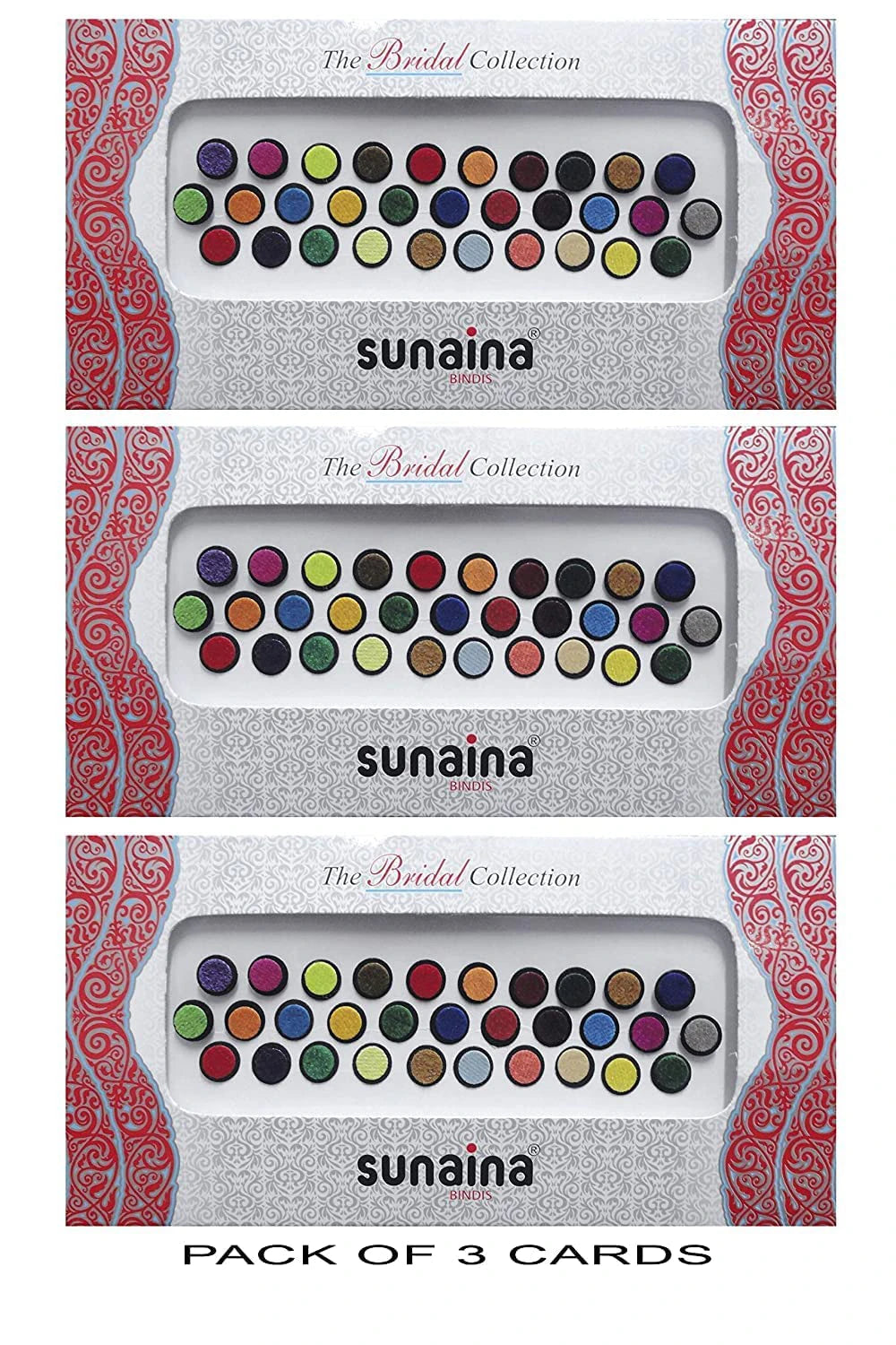 Sunaina Bridal Collection 2 Ply Multicolor Round Bindi