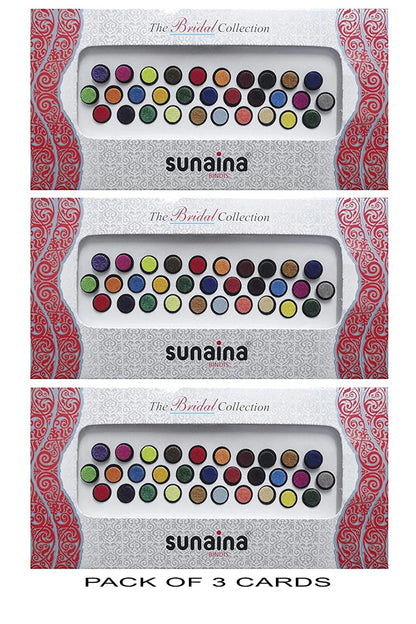 Sunaina Bridal Collection 2 Ply Multicolor Round Bindi