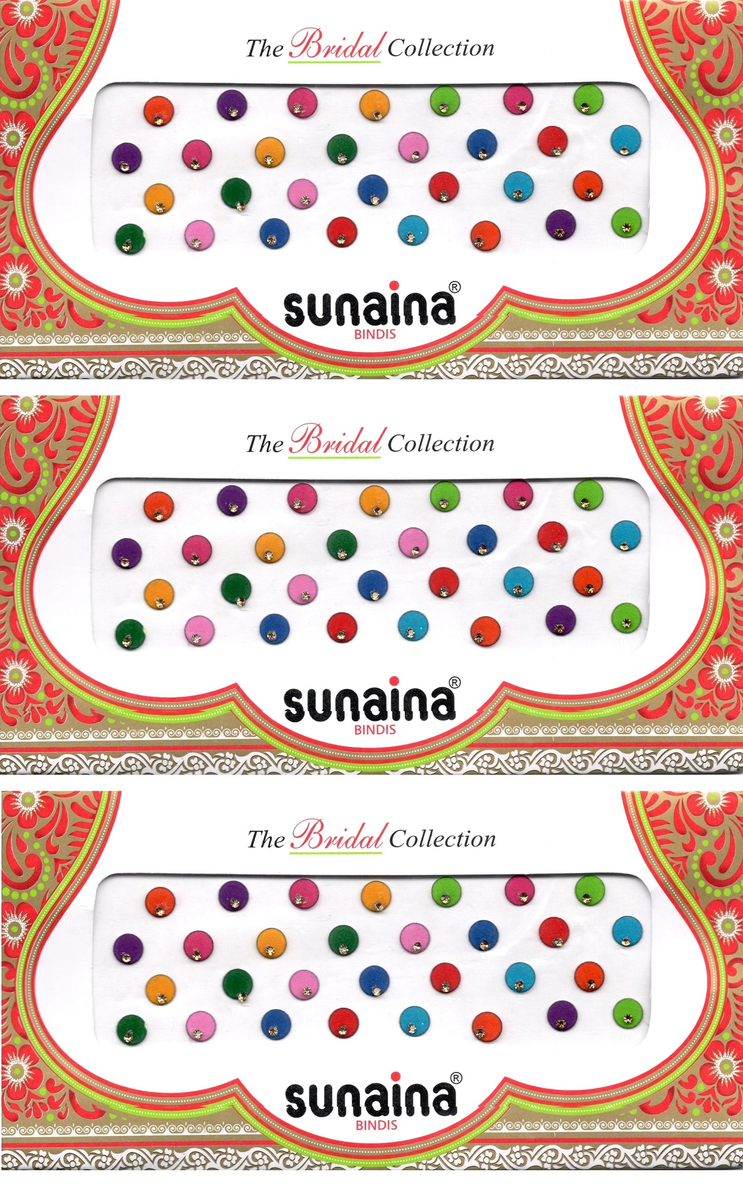 Sunaina Traditional Multicolor Parvati Outline (Golden Stone)