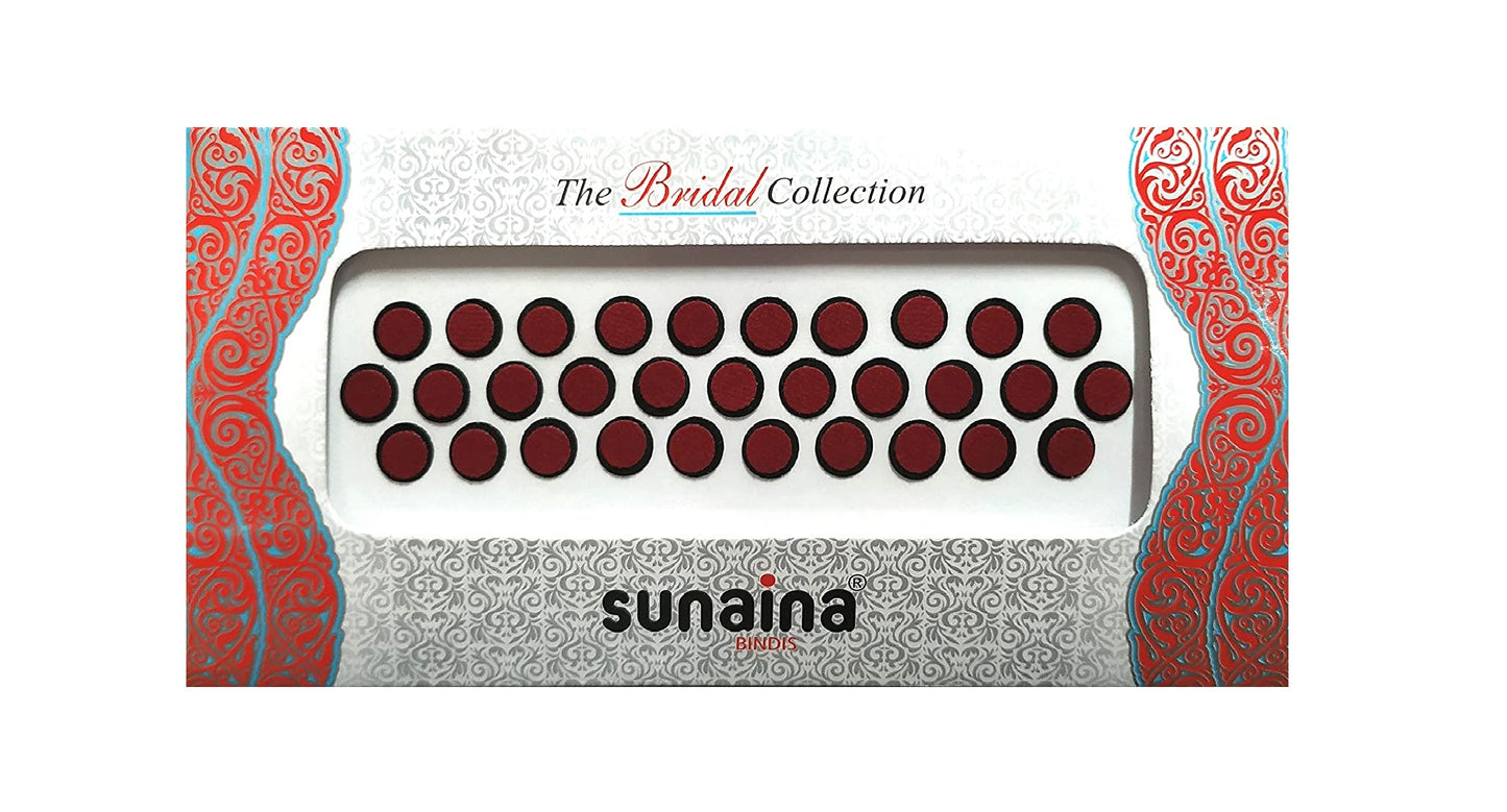 Sunaina Bridal Collection 2 Ply Maroon Round Bindi