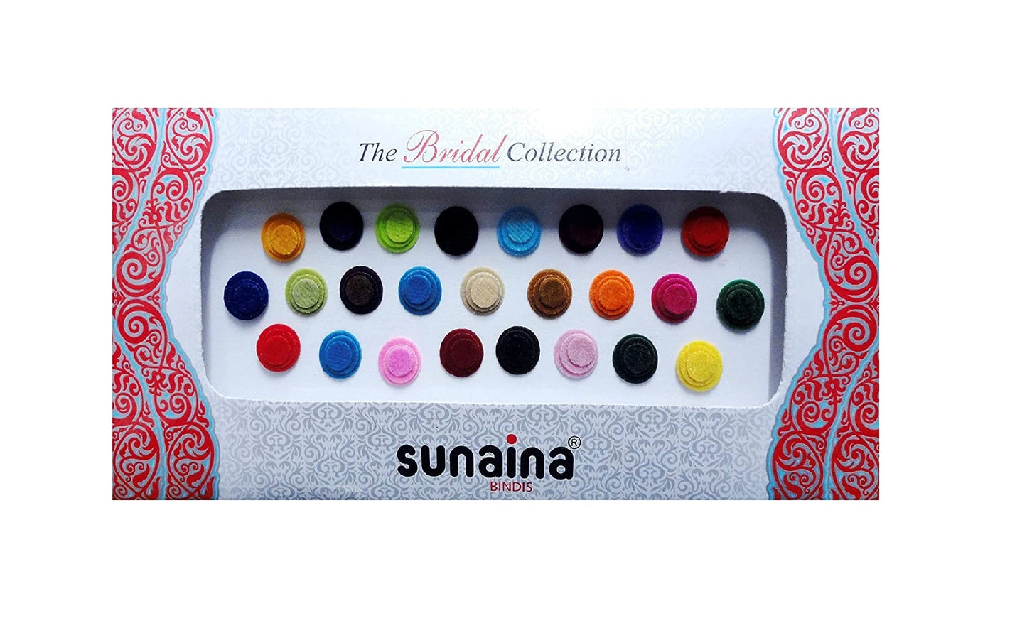 Sunaina Bridal Collection 3 Ply Multicolor Round Bindi