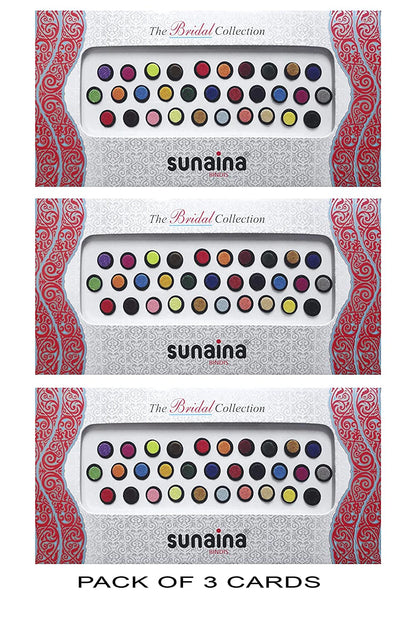 Sunaina Bridal Collection 2 Ply Multicolor Round Bindi