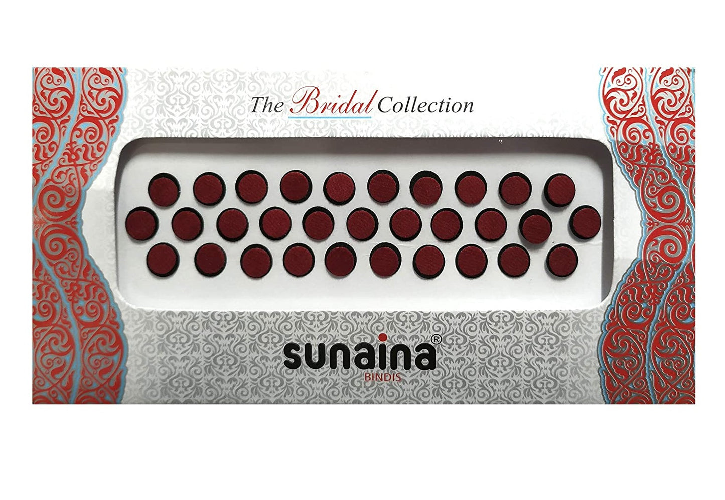 Sunaina Bridal Collection 2 Ply Maroon Round Bindi