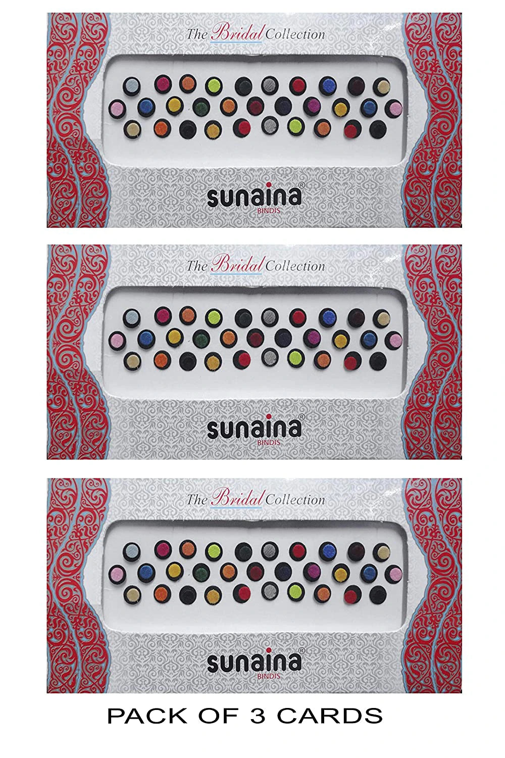 Sunaina Bridal Collection 2 Ply Multicolor Round Bindi