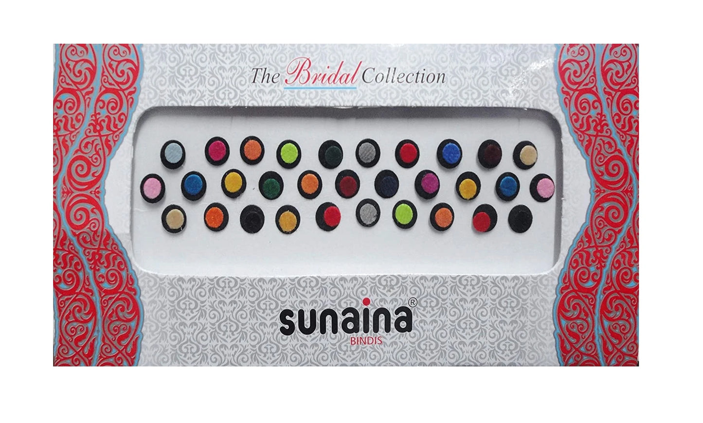 Sunaina Bridal Collection 2 Ply Multicolor Round Bindi