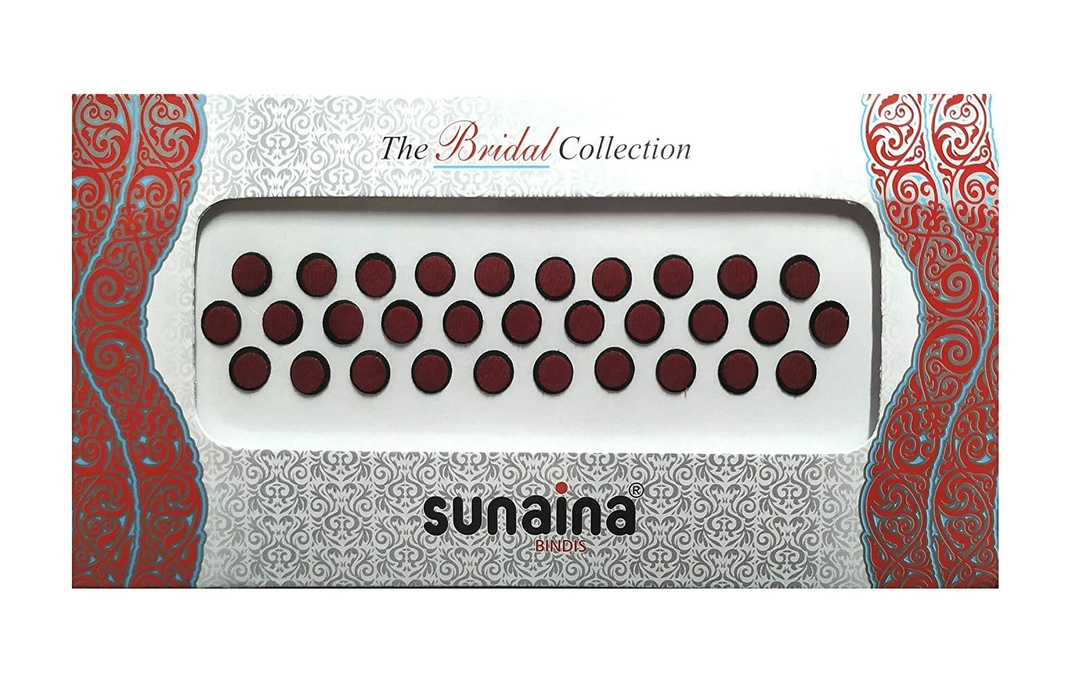 Sunaina Bridal Collection Ply Red Round Bindi Size-03(7 MM)