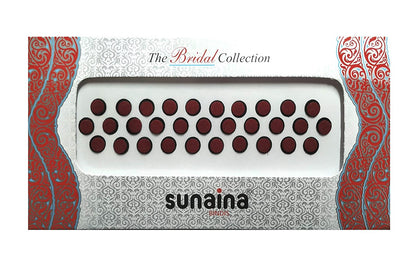 Sunaina Bridal Collection 2 Ply Maroon Round Bindi