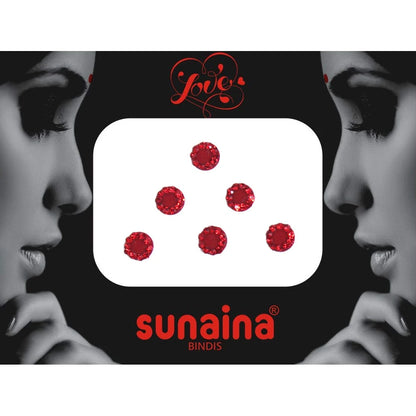 Sunaina Designer Medium Size Red Round Bindi