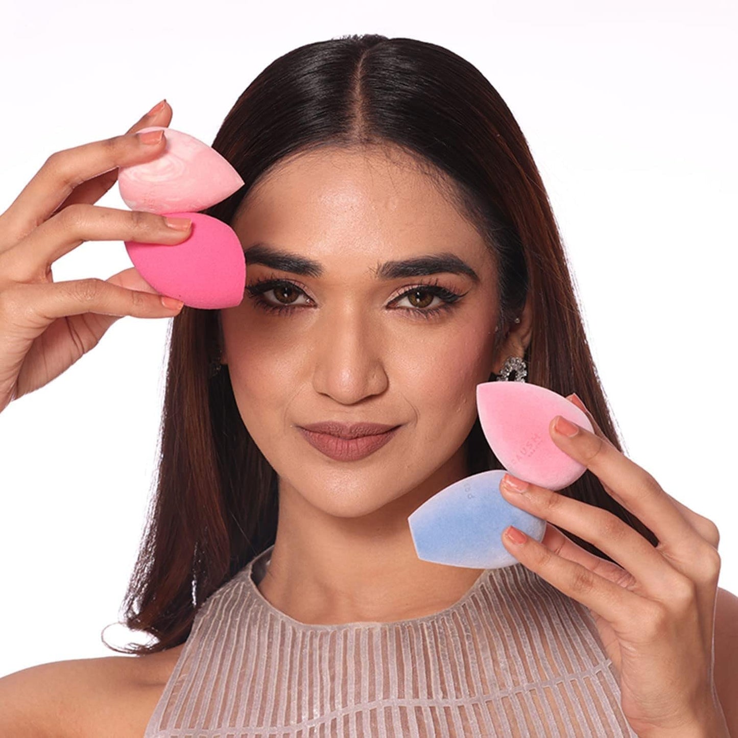 Sunaina Makeup Sponge Set Beauty Blender with Egg Case, Soft Sponge For Liquid Foundation and Powders, Latex Free Wet and Dry Makeup Face