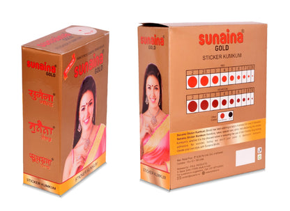 Sunaina Sticker Kumkum Red Velvet R-9 Round Bindi (15 Flaps)