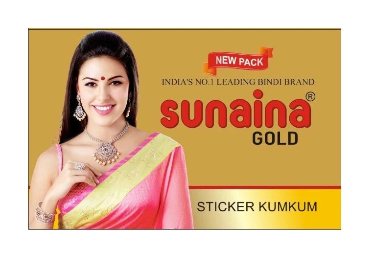 Sunaina Sticker Kumkum Red Velvet R-8 Round Bindi (15 Flaps)